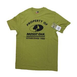 Mossy Oak T-Shirt Men's Size Large Green Short Sleeve Logo Print NWT